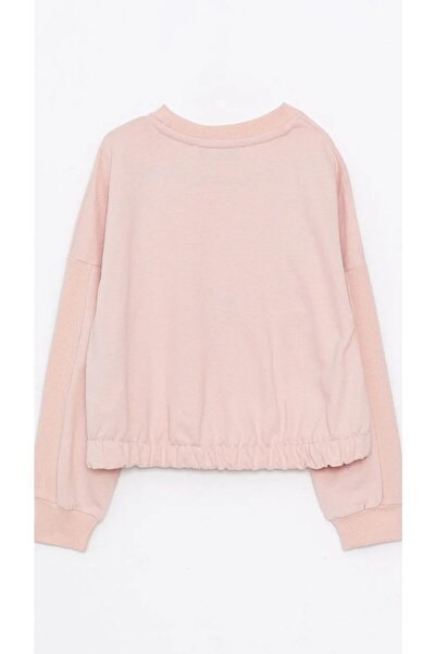 LC Waikiki Μακρυμάνικο φούτερ για κορίτσια με λαιμόκοψη