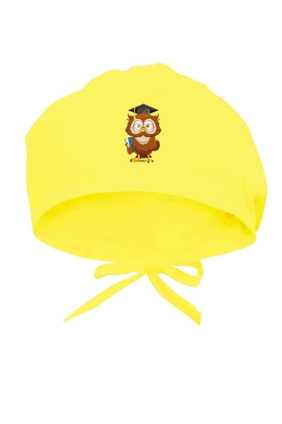 Tasarım Trend Şapcă chirurgicală cu imprimeu cu bufniţă, şapcă pentru medic ş...