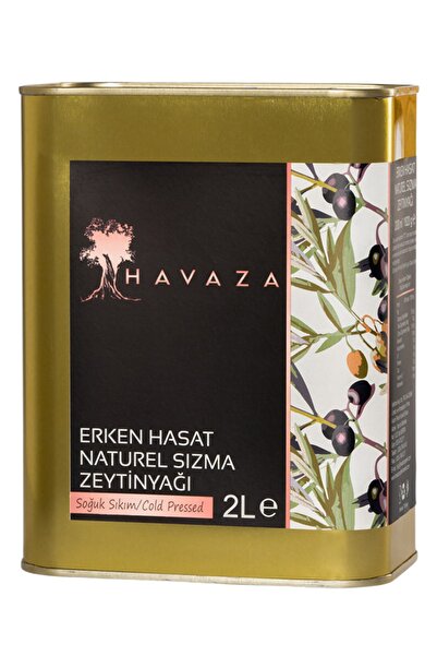 Havaza Erken Hasat Naturel Sızma Zeytinyağı - 2 lt Soğuk Sıkım