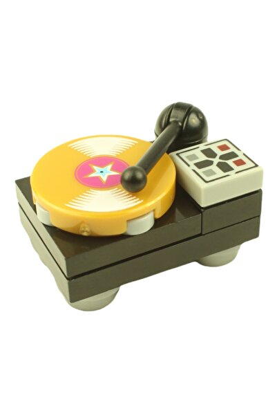 LEGO Custom Moc Aksesuar Tasarım Minifigür 10 Parça Müzik Siyah Plak Vinyl Pl...