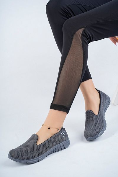 Deripabuc Smoked Smoked Women's Sports Ballerina Walking Shoes Dp23-0201