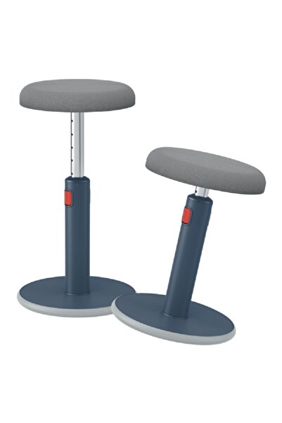 Leitz Ergo Active Ayaklı Tabure 2'si 1 Arada Gri ( 1 Adet Tabure)