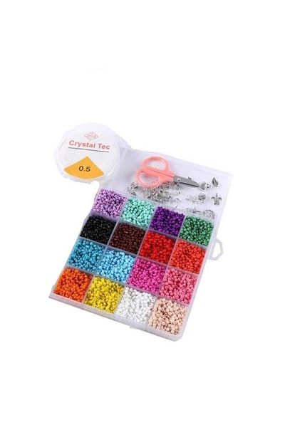 yiğit aksesuar Boxed Sand Bead Jewelry Making Set Jewelry Supplies