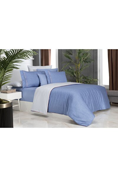 Sarev Morgan V3 Duvet Cover Set Double Blue