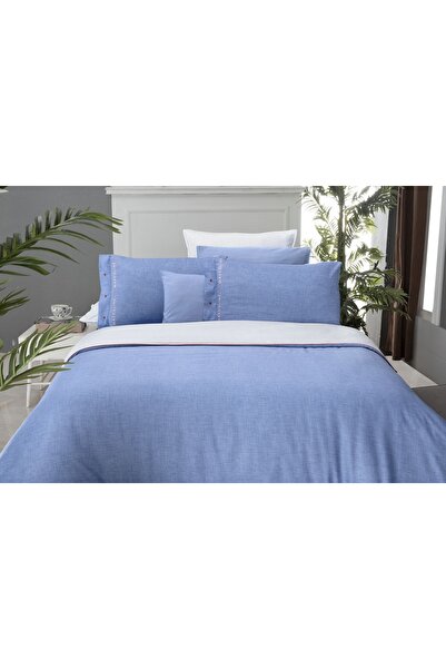 Sarev Morgan V3 Duvet Cover Set Double Blue