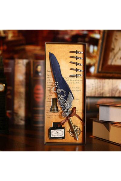 hediyeconcepti Iskandinav Avrupa Retro Tüy Kalem Ingiliz Tarzı Su Kalem Hediy...