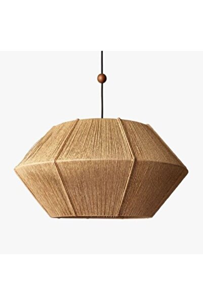 EACHTOME Dekoratif Aydınlatma Sarkıt Büyül Ufo Avize Jüt 45çap