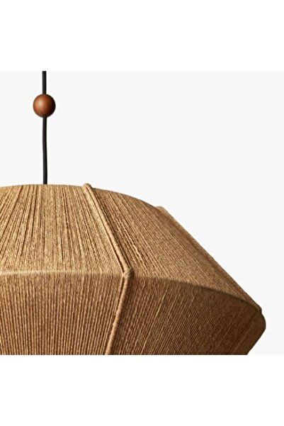 EACHTOME Dekoratif Aydınlatma Sarkıt Büyül Ufo Avize Jüt 45çap