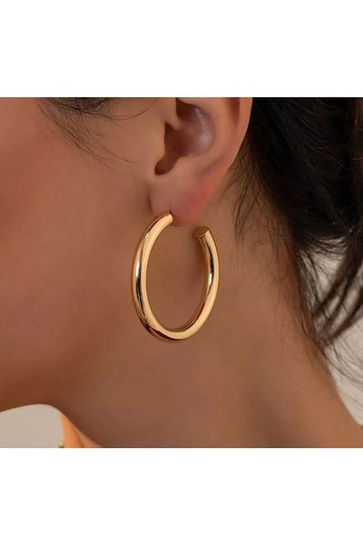 Monalisa Women's Set of 6 Gold Hoop Earrings