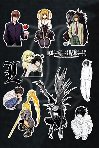 Anime Marketi Death Note Ryuk Sticker Seti (11 Adet)