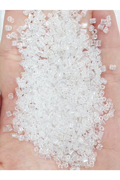 CRYSTALSHOP Mărgele de tăiat - 8/0 transparente (100 GR)