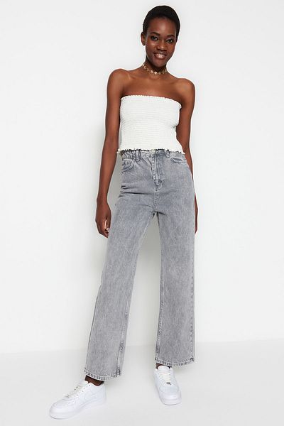 Trendyol Collection Jeans - Grau - Wide Leg