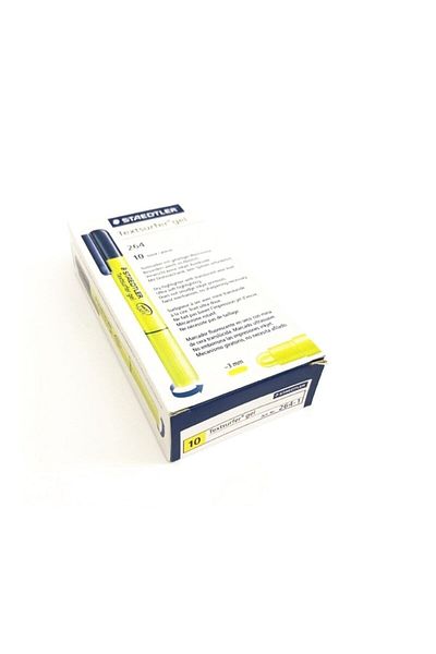 Steadtler Staedtler 264-1 Textsurfer Yellow Gel Highlighter 10-Pack Box