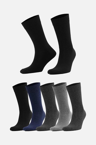 SOCKSMAX Унисекс памучни рециклирани 5 чифта многоцветни чорапи до глезена - Ss-rcy-as