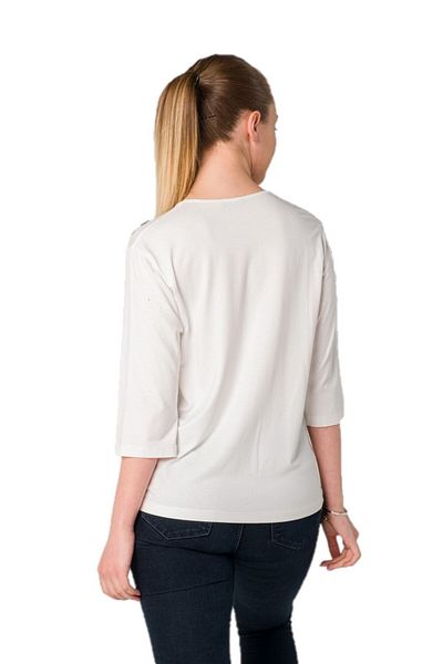 Solo Women's Crystal Stone Detailed Viscous Knitted Blouse