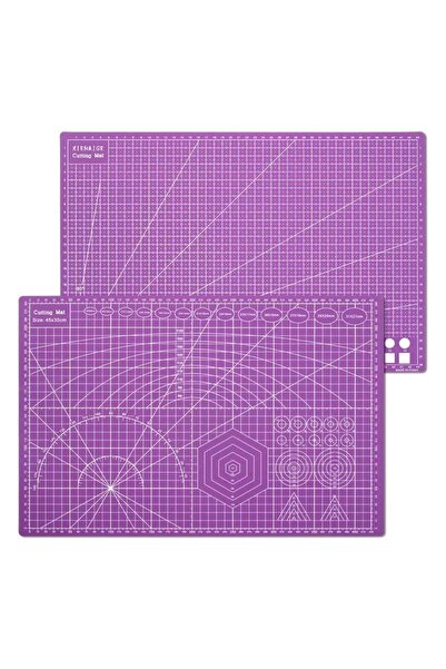 gebzeli A1 Kesim Matı Kesim Altlığı Mor Renkli A1 60x90 3mm Çift Taraflı Cutt...
