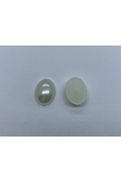 Cem Davetiye Decoration Stone Ellipse Shaped Pearl White 10x14mm 1000 Pieces Plastic Stones