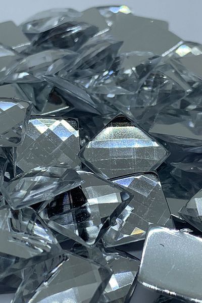 Cem Davetiye Decoration Stone Square Crystal 12mm 1000 Pieces Polyester Stones