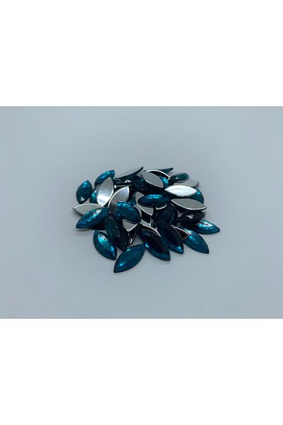 Cem Davetiye Decoration Stone Blue Crystal 9x20mm 1000 Pieces Acrylic Gems