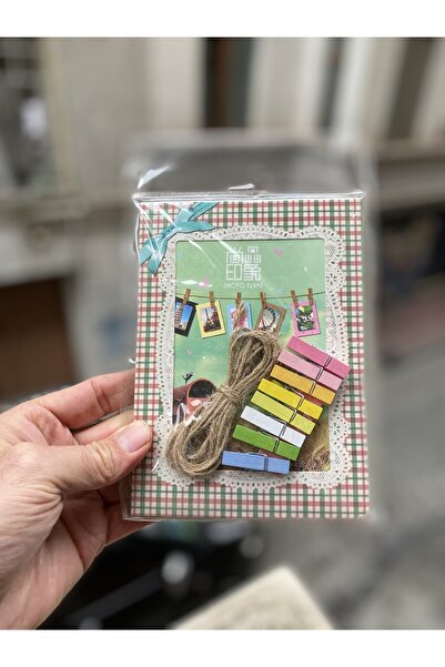 Köstebek Retro Vintage Ipli Maşalı 8’li Fotoğraf Çerçevesi