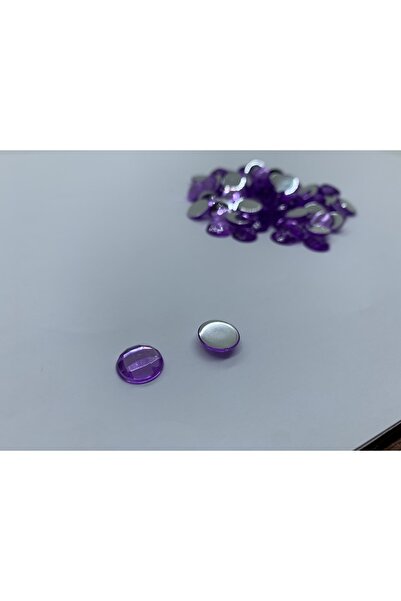 Cem Davetiye Acrylic Stone Round Purple 10mm 2000 Pieces Decoration Stones