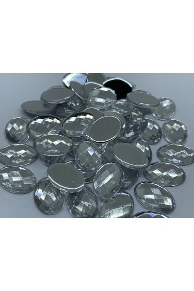 Cem Davetiye Decoration Stone Crystal Ellipse Shaped 10x14mm 1000 Pieces Acrylic Stones