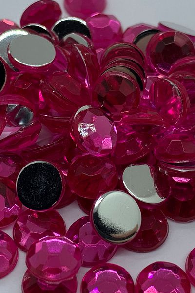 Cem Davetiye Acrylic Stone Round Pink 7mm 2000 Pieces Decoration Stones