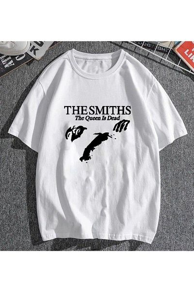 Touz Μπλουζάκι Grandükkan The Smiths White Unisex Oversize