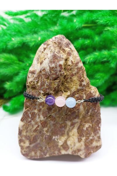 DOĞAL TAŞ CENNETİ سوار من الحجر الطبيعي للطاقة - الإيجابية - الحظ (معتمد) (مك...