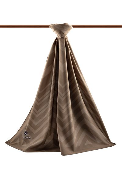 Vissona Γυναικείο σάλι πολυτελείας Medina Silk Mink-2