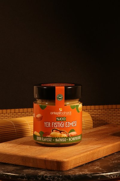Antepli Baharat Şekersiz %100 Yer Fıstığı Ezmesi 200 gr
