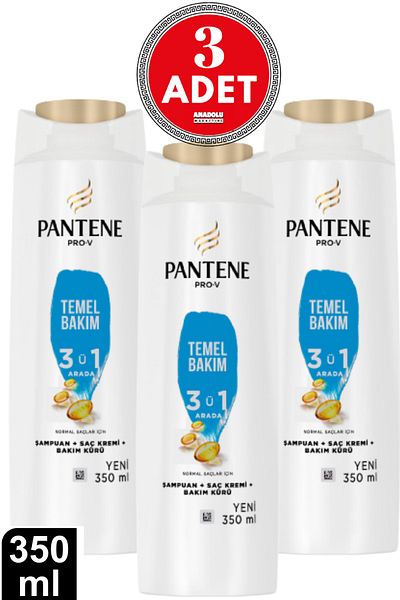 Pantene 350 ml 3 Basic Care Shampoo