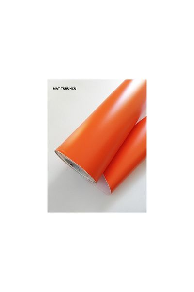 Baskı Madeni 40cm Matte Orange Adhesive Coating Foil - 1 Meter
