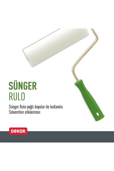 Dekor Sponge Oil Paint Roller 10 Cm Original Product