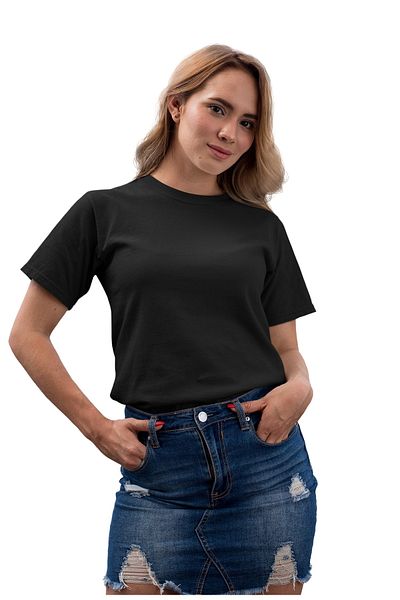Universe 27 Women's Basic Plain T-shirt