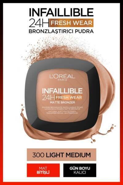 L'Oreal Paris L'oréal Paris Infaillible 24h Fresh Wear Bronzlaştırıcı Pudra - 300 Light Medium