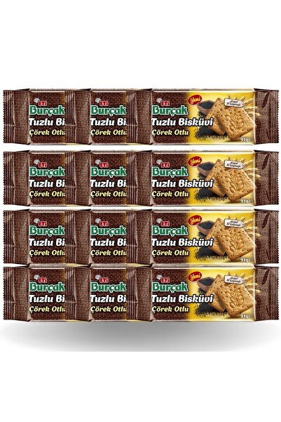 Eti Burçak Tuzlu Çörekotlu X 12 Adet