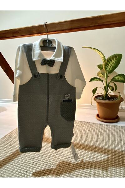 giraffa %100 Pamuk Papyon Detaylı Erkek Salopet