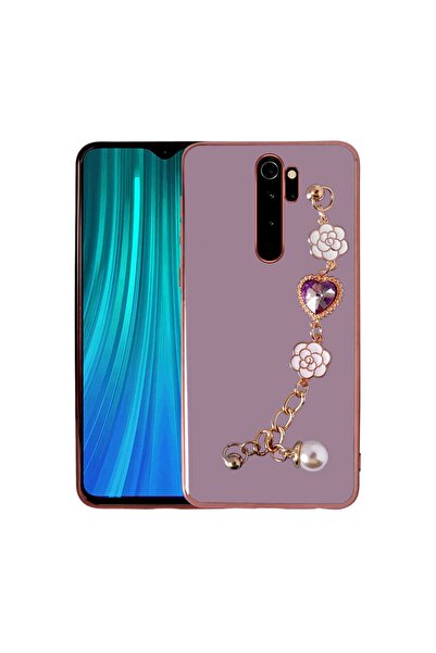 ZM STORE Xiaomi Redmi Note 8 Pro Zore Kılıf Çiçekli Kalpli Askılı Kamera Koru...