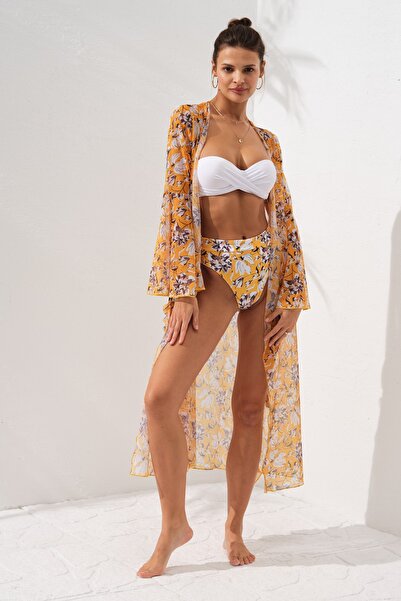 Pierre Cardin Belden Bağlamalı Elbise Pareo Bloom 231804-d