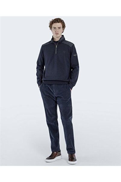 PAUL&SHARK Men's Ziped Pullover C.wWool