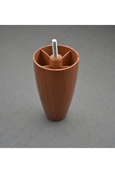 BafArt 4 Adet Adalya Baza Ayağı 12 Cm Ceviz 5/16 Vida Çapı (7.92MM)