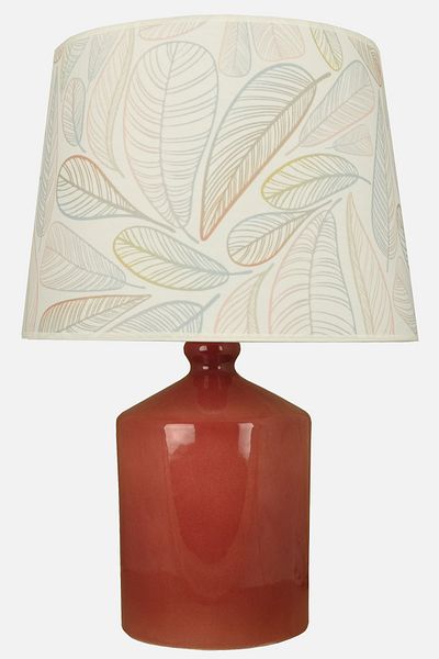 Qdec Vectortüy - Ceramic Cube Vase Lampshade, Brown Red