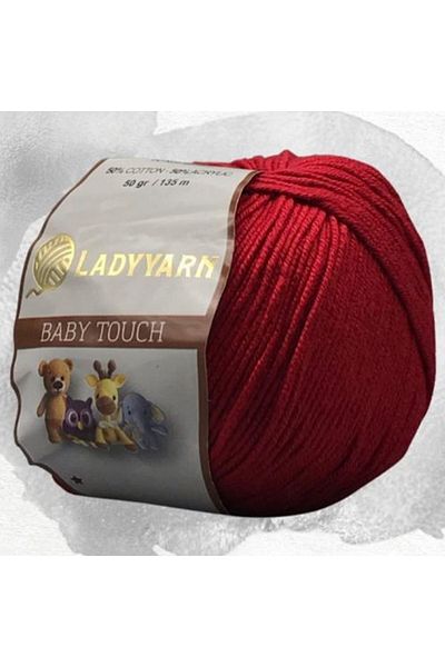 Lady Yarn Baby Touch 50 γραμμάρια είναι 135 μέτρα. 50% Βαμβάκι - 50% Ακρυλικό (ΚΩΔΙΚΟΣ ΧΡΩΜΑΤΟΣ 12)