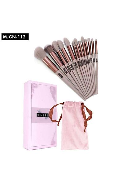 gozimy Sam-tek Mujgan 12-Piece Pink Fix Brush Set
