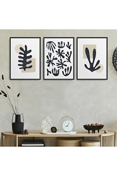 HOMEPACK Σετ ζωγραφικής 3 τεμαχίων με μαύρο πλαστικοποιημένο πλαίσιο Hpn074