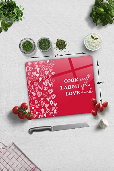 Decorita Glass Cutting Board - Glass Cutting Board | Cook Well | 29 cm X 34 cm