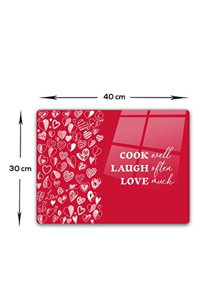 Decorita Glass Cutting Board - Glass Cutting Board | Cook Well | 30cm X 40cm