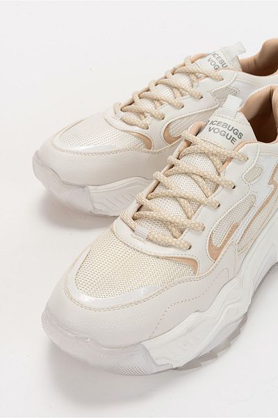 LuviShoes 65100 Pantofi sport albi pentru femei