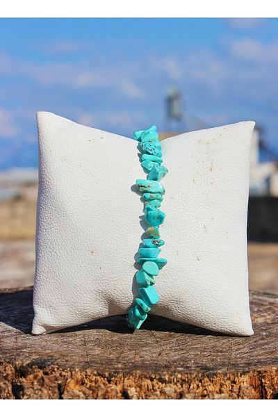 Mıçı Turquoise Stone Broken Stone Bracelet Lucky Stone